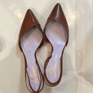 Delman leather slingbacks sz 11